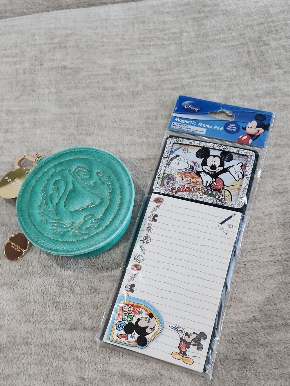 NWT Disney Bundle Mulan Coin Purse & Mickey Note Pad